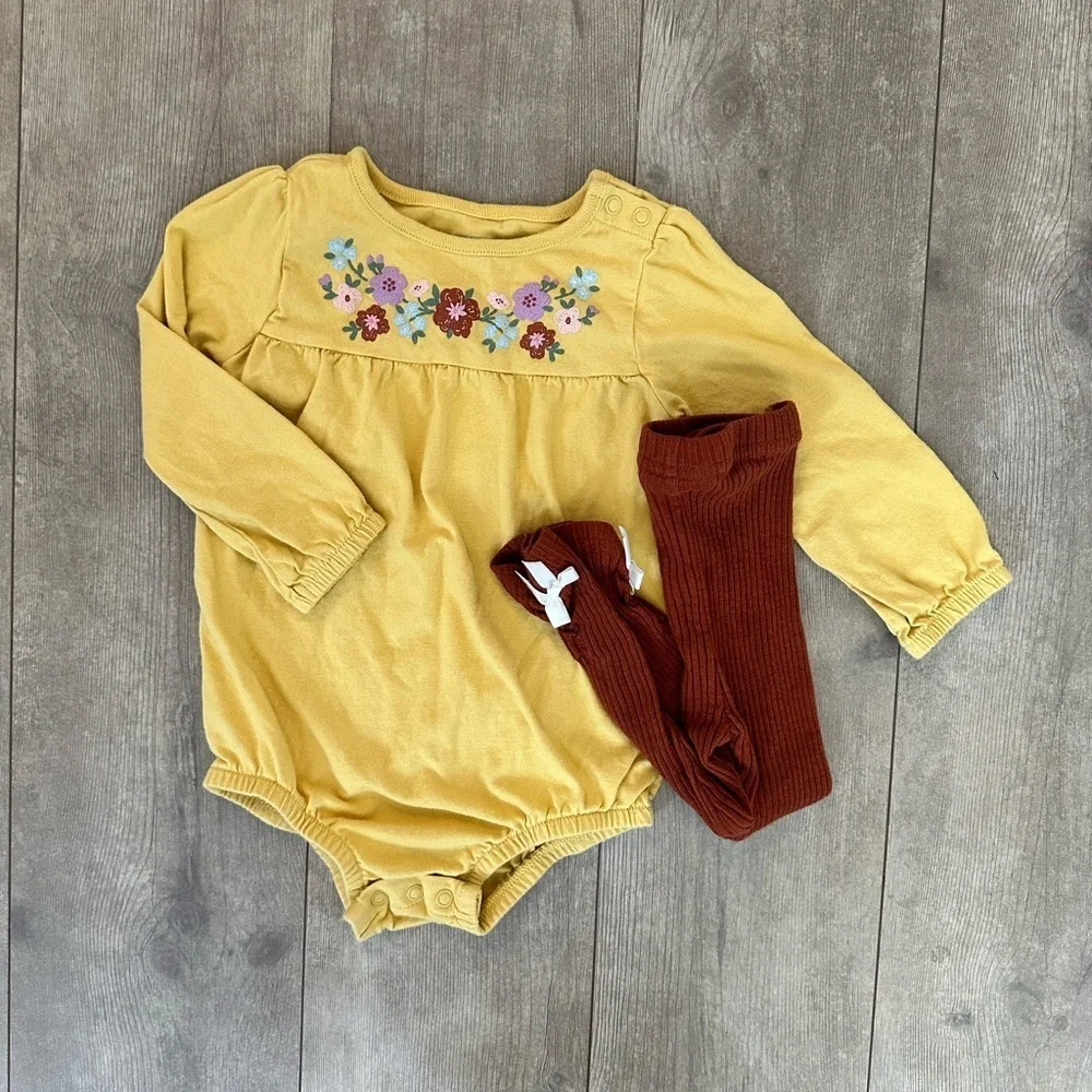 12-18 month baby girl matching outfit set